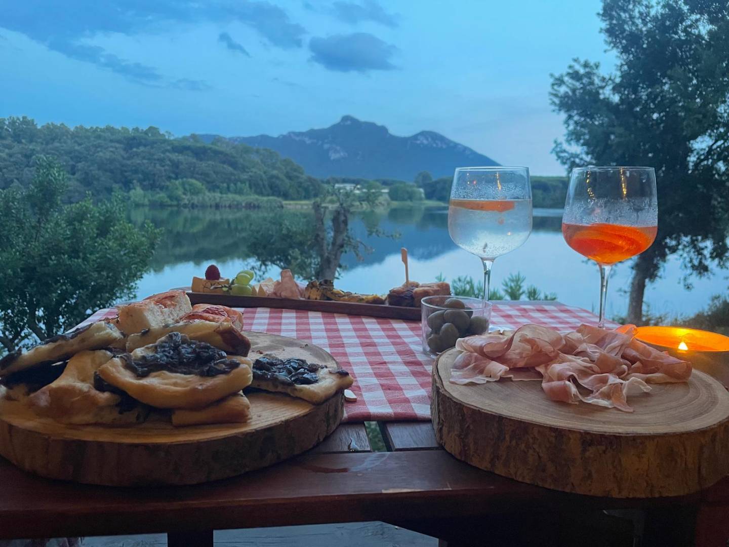 Escursione in bici al tramonto